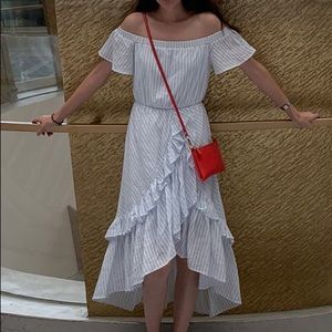 Off-Shoulder Ruffle Maxi Dress